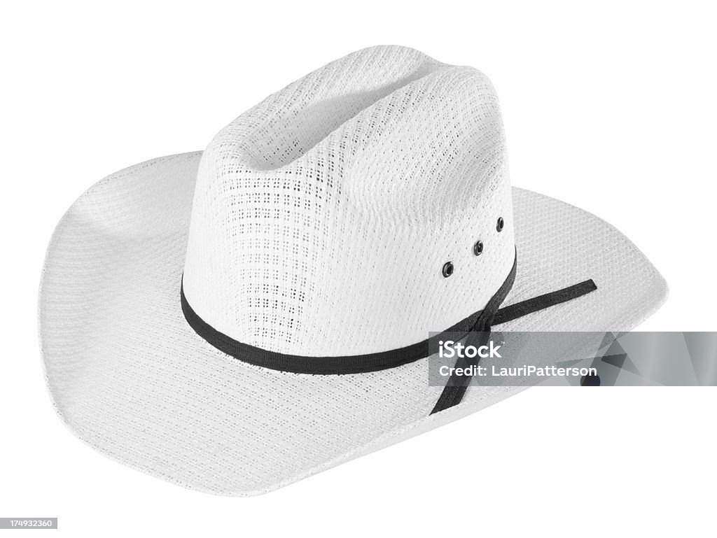 Белый Ковбойская шляпа - Стоковые фото Без людей роялти-фри