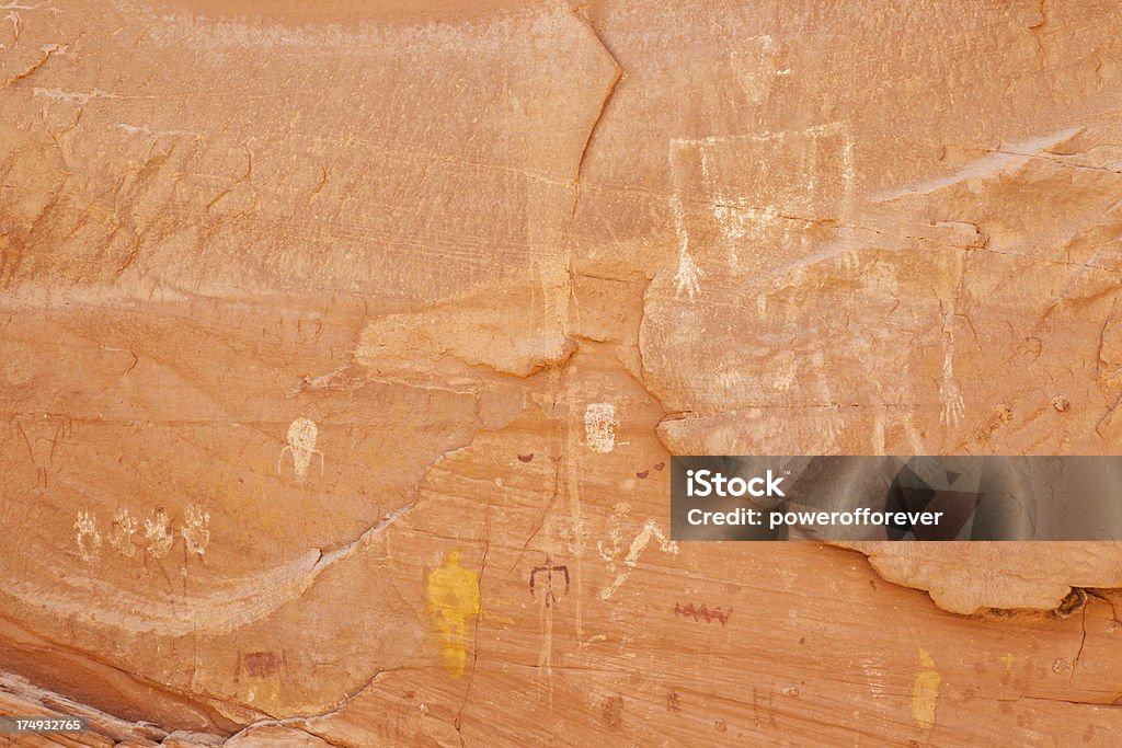 Pétroglyphes de Monument Valley - Photo de Antique libre de droits