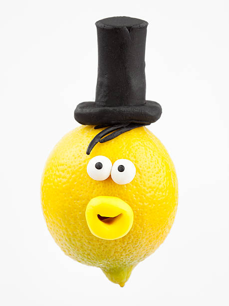 Lemon Portrait Stock Illustration - Download Image Now - Acid, Art