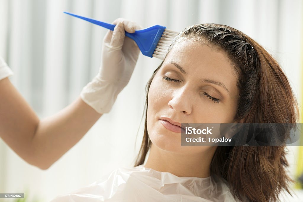 Colorante de cabello - Foto de stock de Adulto libre de derechos