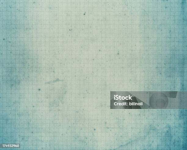 Old Pale Blue Graph Paper Stock Photo - Download Image Now - Graph Paper, Backgrounds, Lined Paper