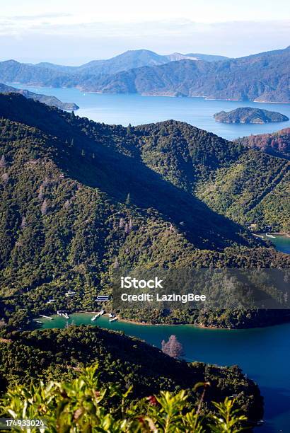 Onahau Vista A La Bahía Sonidos De Marlborough Nueva Zelanda Foto de stock y más banco de imágenes de Agua