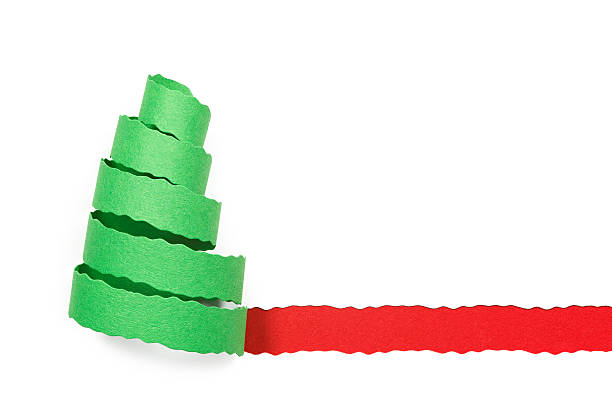 istock paper in the shape of a Christmas tree on white 174933754