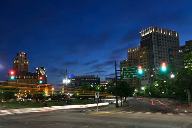 istock Night Traffic in Providence 174934249