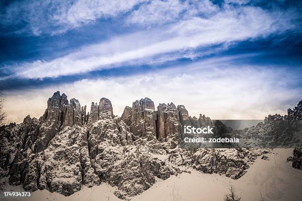 겨울맞이 풍경 있는 Dolomites 0명에 대한 스톡 사진 및 기타 이미지 - 0명, 겨울, 계곡