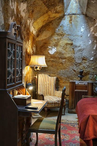 istock Al Capone's Prison Cell with Furnishings 174934577