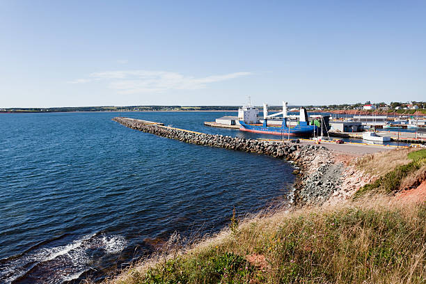 Harbour at Souris, Prince Edward Island, Canada. Horizontal.-For more bodies of water images, click here.  OCEAN LAKE RIVER and SHORE