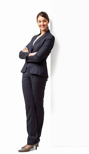 istock Female Entrepreneur Standing Hands Folded - Isolated 174934913