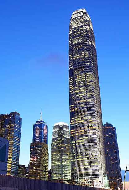 istock Hong Kong Victoria Harbor at night view 174934927