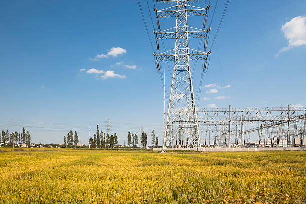 istock power pylons and substation 174935590