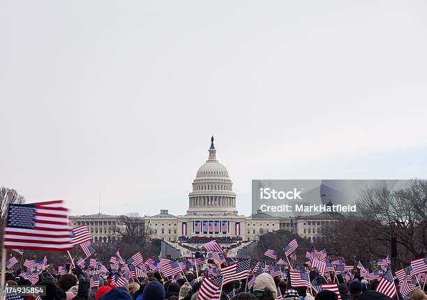 2013 Präsidenten Eröffnung Von Barack Obama Stockfoto und mehr Bilder von Amerikanische Flagge - Amerikanische Flagge, Menschenmenge, Barack Obama