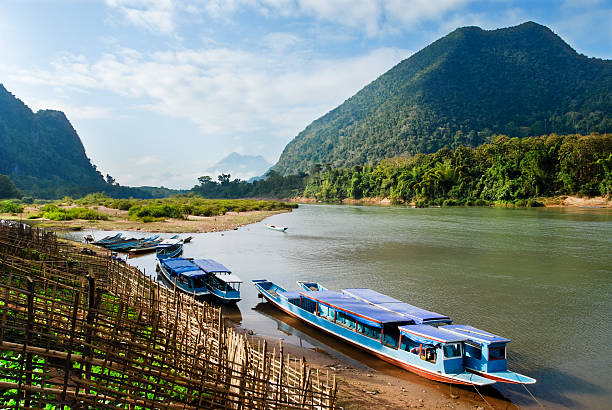 istock Muang Ngoi boats 174936150