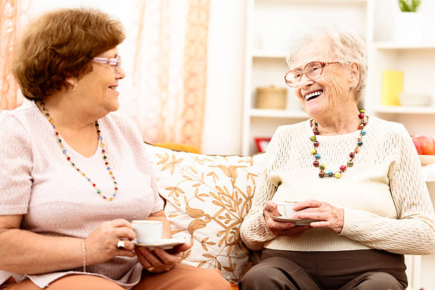istock Senior women enjoying a cup of coffee 174936320
