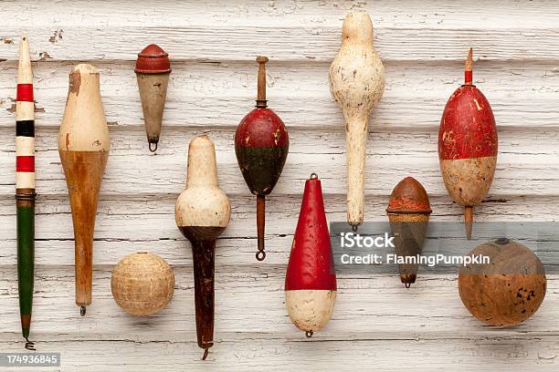 Collection Of Antique Vintage Fishing Floats Or Bobbers Stock Photo -  Download Image Now - iStock