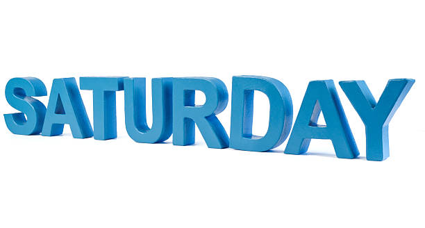 istock Saturday - day in blue letters 174936859