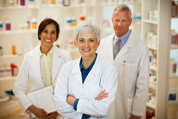 istock Portrait of Three Pharmacist 174937005