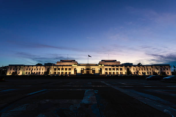 오스트랄리안 (old parliament house) - australia canberra night houses of parliament london 뉴스 사진 이미지