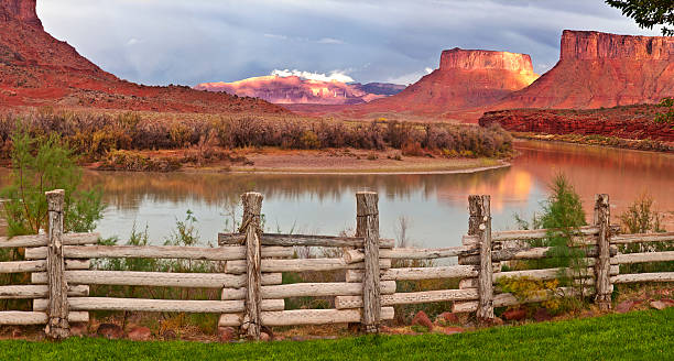Colorado River Valley at Sunset