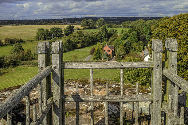 warwickshire a view over warwickshire countryside from a high viewpoint kenilworth castle stock pictures, royalty-free photos & images