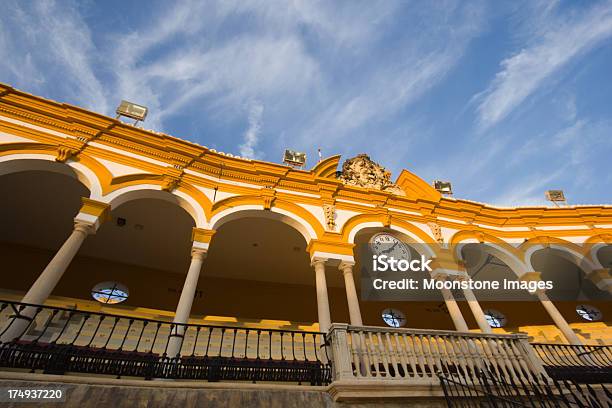 Bullring In Seville Spain Stock Photo - Download Image Now - Clock, Spain, 18th Century Style