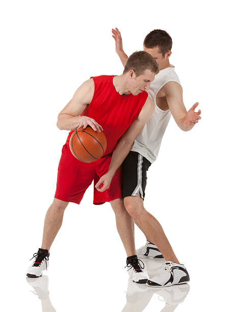 istock Two sportsmen playing basketball 174937317