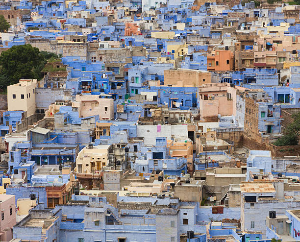 The Blue City (Jodhpur) stock photo