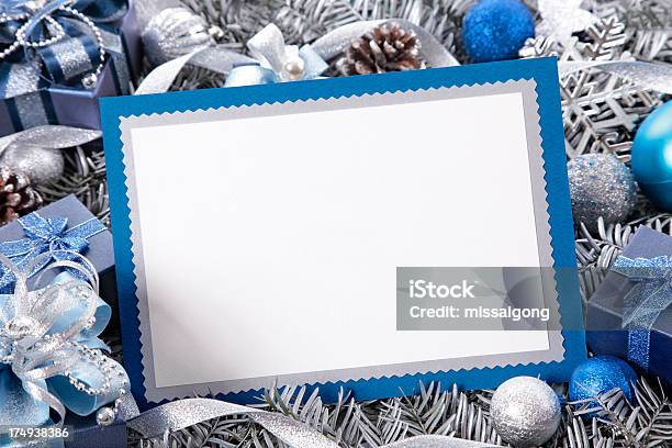 Weihnachtskarte Mit Dekoration Stockfoto und mehr Bilder von Briefumschlag - Briefumschlag, Einladungskarte, Feiertag