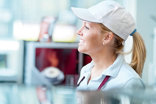 Waitress stock photo