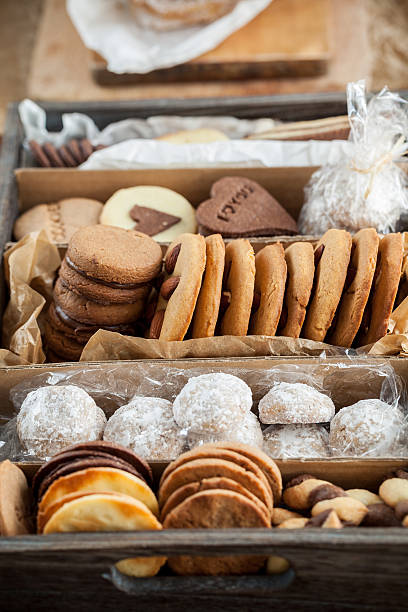 istock Christmas cookies in a box 174938620