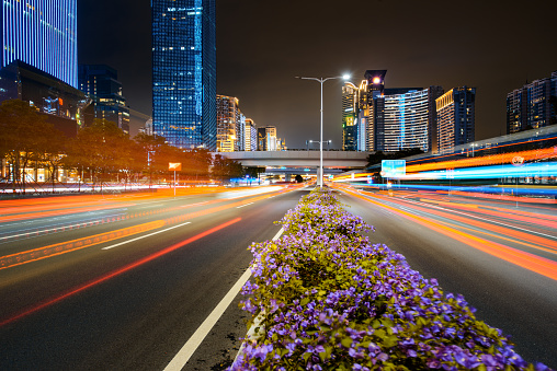 urban traffic at shenzhen city