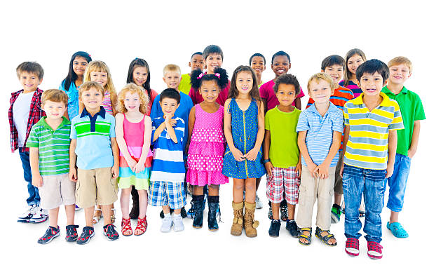 istock Group of children standing together 174938761