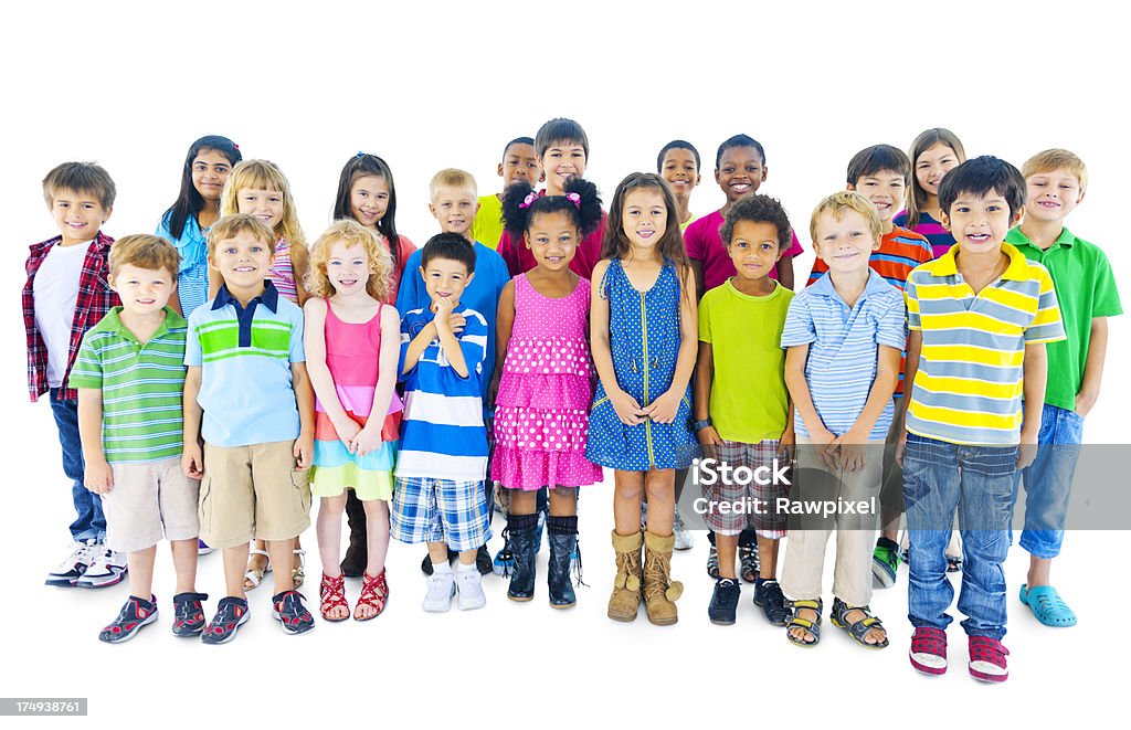 Group of children standing together  African Ethnicity Stock Photo