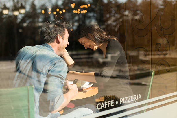 istock Couple enjoying tea in a restaurant 174938926