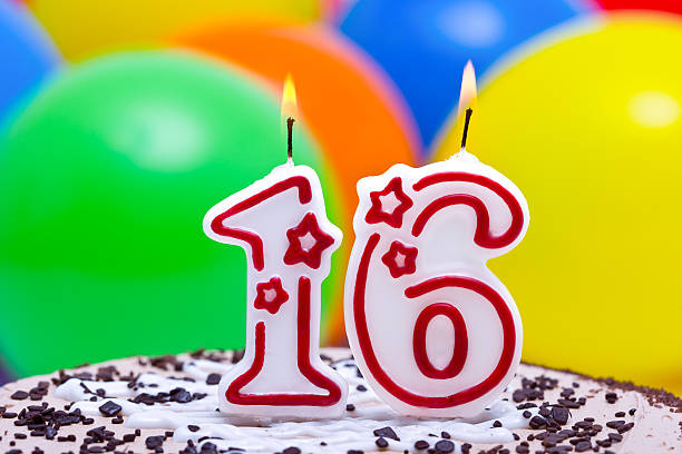 istock Cake for 16st birthday 174939419