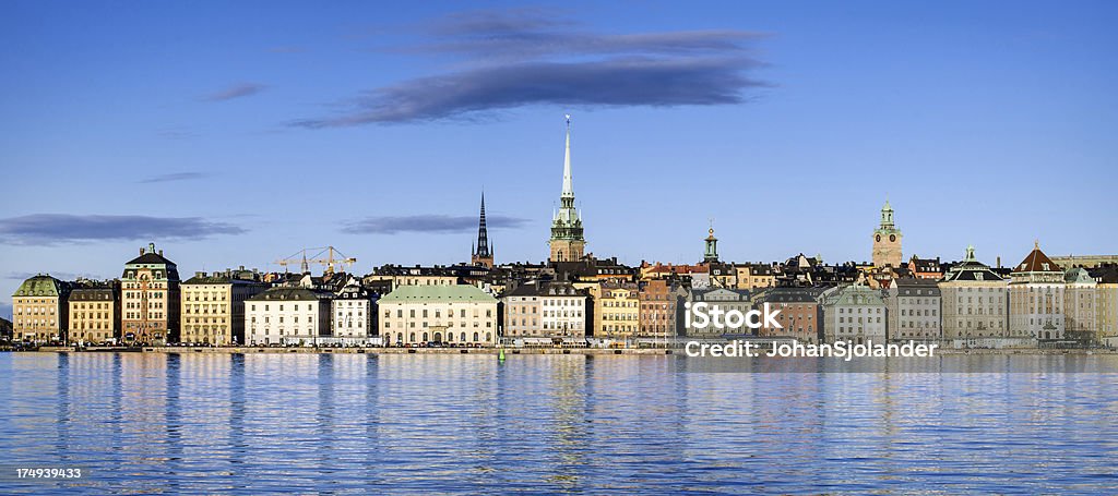 Stockholm Panorama Panoramic view of the Old Town of Stockholm, Sweden. Day Stock Photo