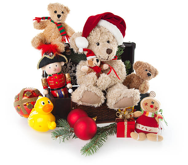 istock Christmas Toys With Teddy Bear and Ornaments 174939767