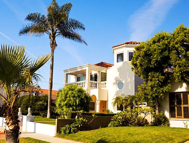 séjour de luxe en californie - house residential structure california mansion photos et images de collection