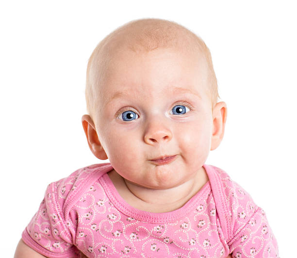 istock Lovely little baby isolated on white 174939988