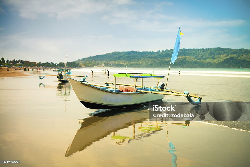 Traditional Fishing Boat in Java, Indonesia "Traditional Fishing Boat in  Pangadaran, Java" Asia Stock Photo