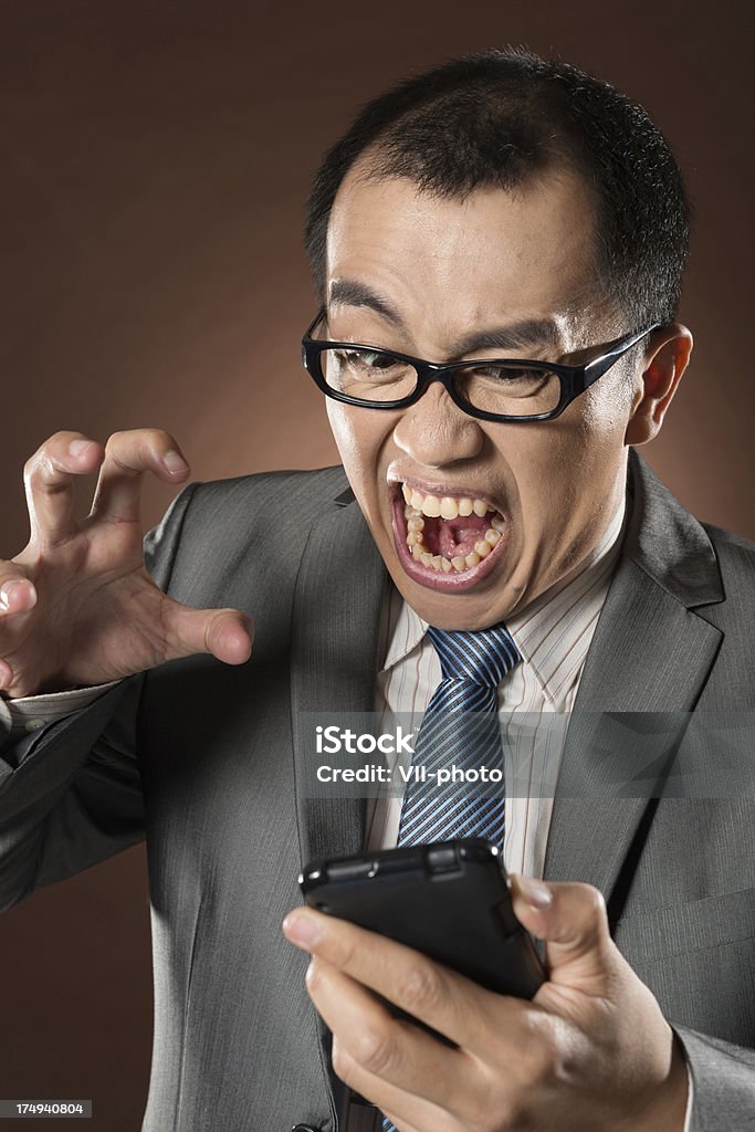 Hombre de negocios funny - Foto de stock de Japonés - Oriental libre de derechos