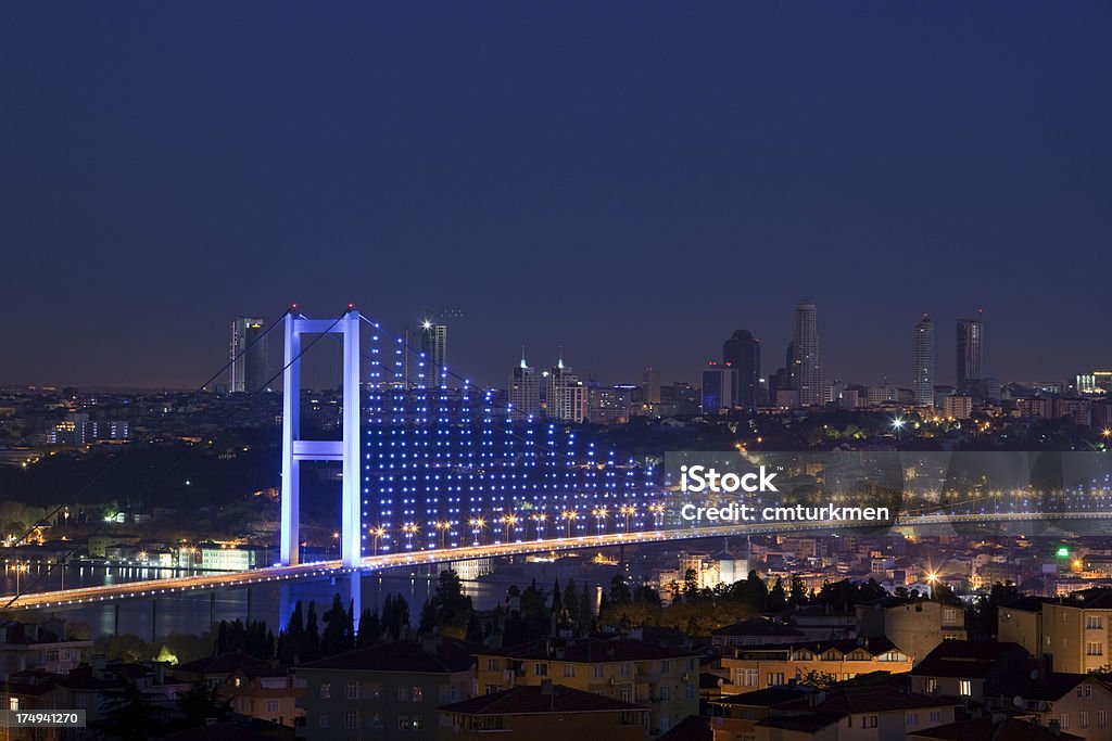 Ponte do Bósforo, Istambul, Turquia - Foto de stock de Arquitetura royalty-free