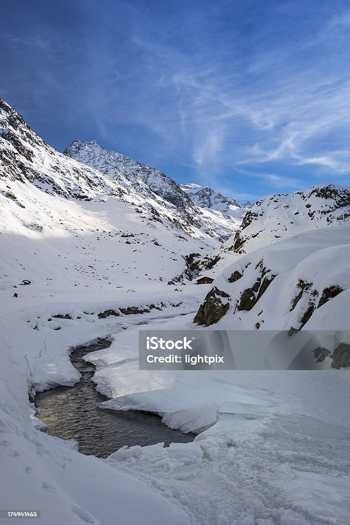 Winter-Berge - Lizenzfrei Alpen Stock-Foto