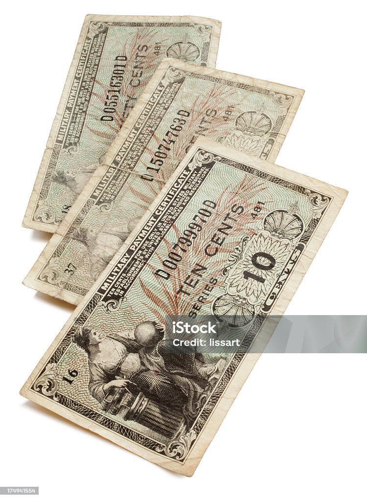 Antiguo libro militar de dinero - Foto de stock de Billete de banco libre de derechos
