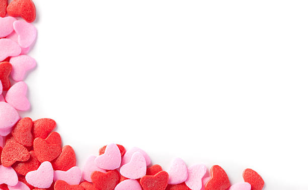 сердце рамка - valentines candy стоковые фото и изображения