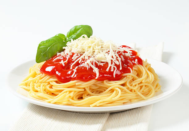 Spaghetti with tomato sauce