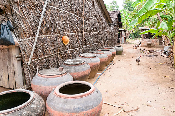 istock Water Collection Pots In A Vietnamese Village 174942462