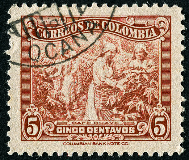 istock Colombian Coffee Stamp 174942609