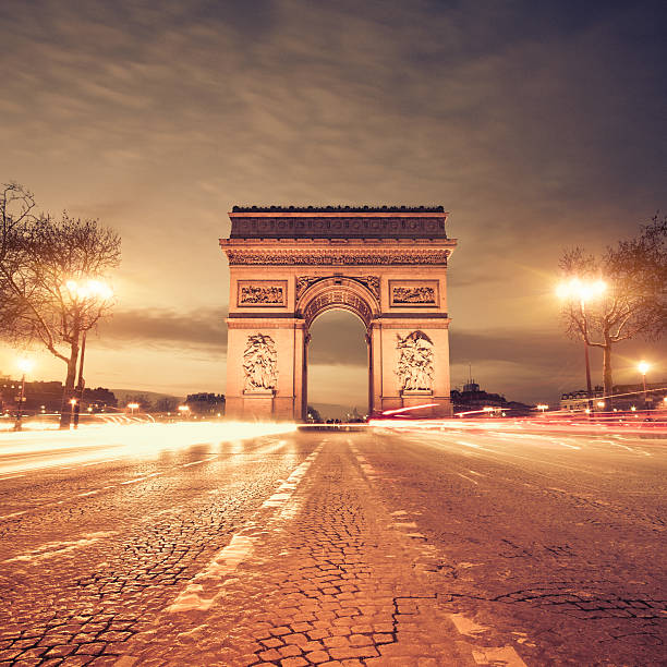 istock Rush hour at the Arc de Triomphe in Paris 174943061