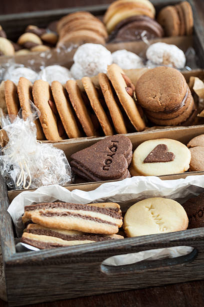 istock Christmas cookies in a box 174943170