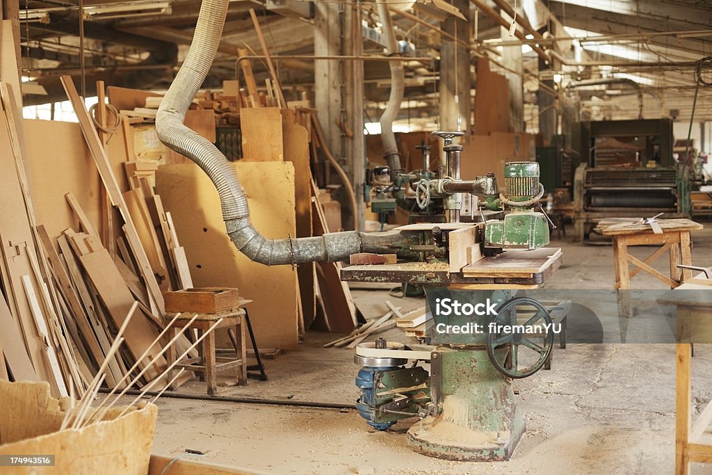 Furniture factory Dust Stock Photo